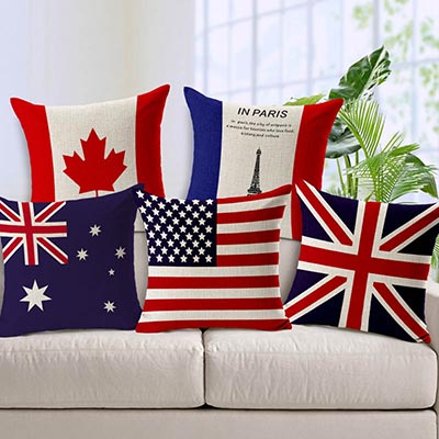 澳洲世界国旗沙发靠枕定制